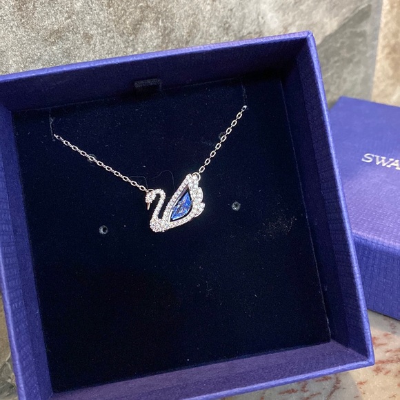Swarovski Jewelry Swarovski Dancing Swan Necklace Poshmark
